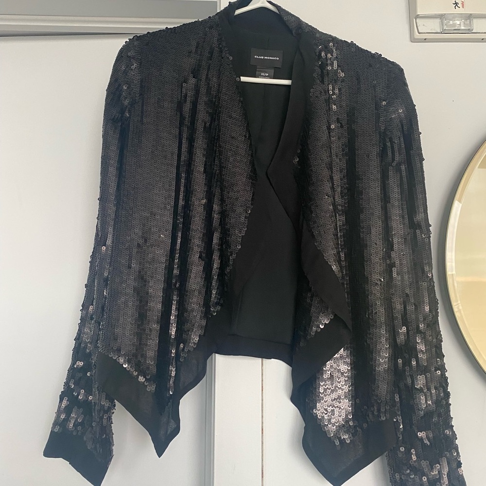 Club Monaco sequin jacket